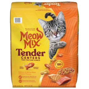 Meow Mix Tender Centers with Salmon and White Meat Chicken Dry Cat Food, 13.5 Pounds