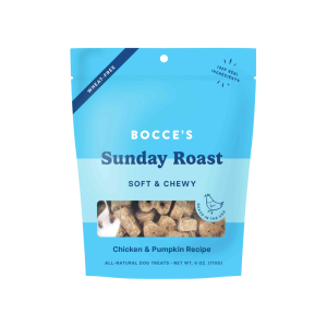 Bocces Bakery Sunday Roast Soft & Chewy Dog Treats, 6 Ounces