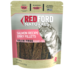Redford Naturals Adult Grain Free Jerky Fillets Dog Treat,  Salmon Recipe, 12 Ounces