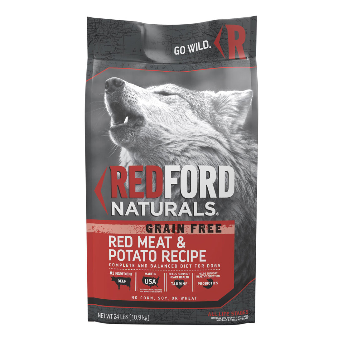 Redford Naturals Grain Free Red Meat & Lentil Recipe Dog Food