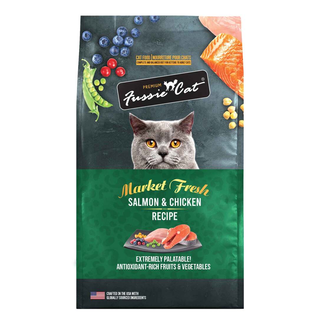 Fussie Cat Market Fresh Grain-Free Salmon & Chicken Recipe Dry Cat Food