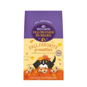 Wellness Old Mother Hubbard Fall Favorite P-Nuttier Dog Biscuits, Natural, Seasonal, Fall Treats, Pe
