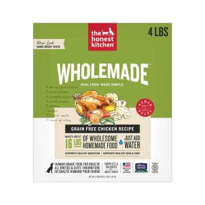 The Honest Kitchen Wholemade™ Grain Free Dog Food, Chicken, 4 Pound Box