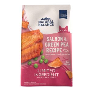 Natural Balance Limited Ingredient Grain Free Dry Cat Food, Salmon & Green Pea Recipe, 10 Pounds