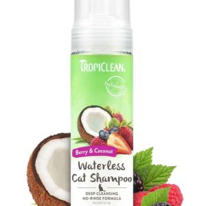 TropiClean Deep Cleansing Waterless Cat Shampoo, 7.4 Ounces