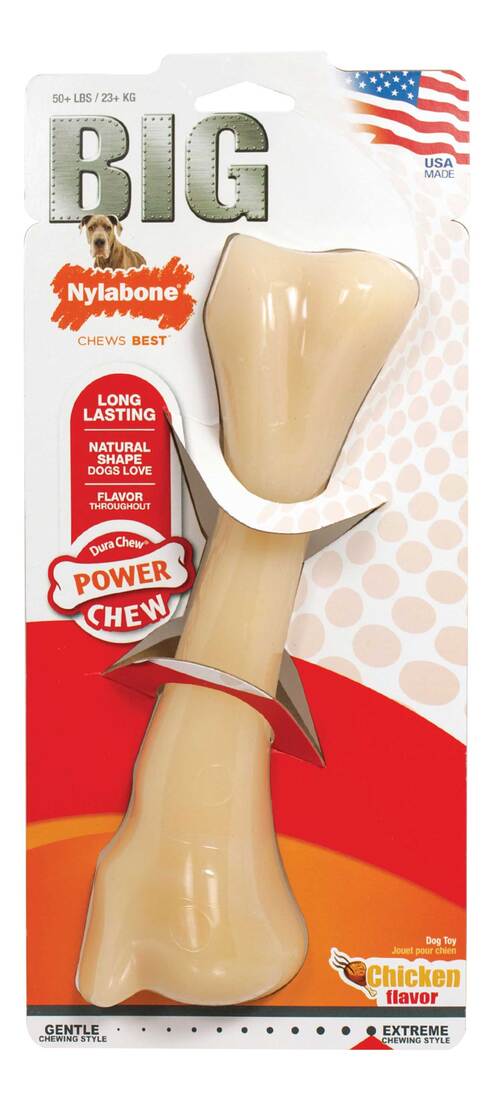 Nylabone Dura Chew Monster Bone Chicken Flavor Dog Chew Toy