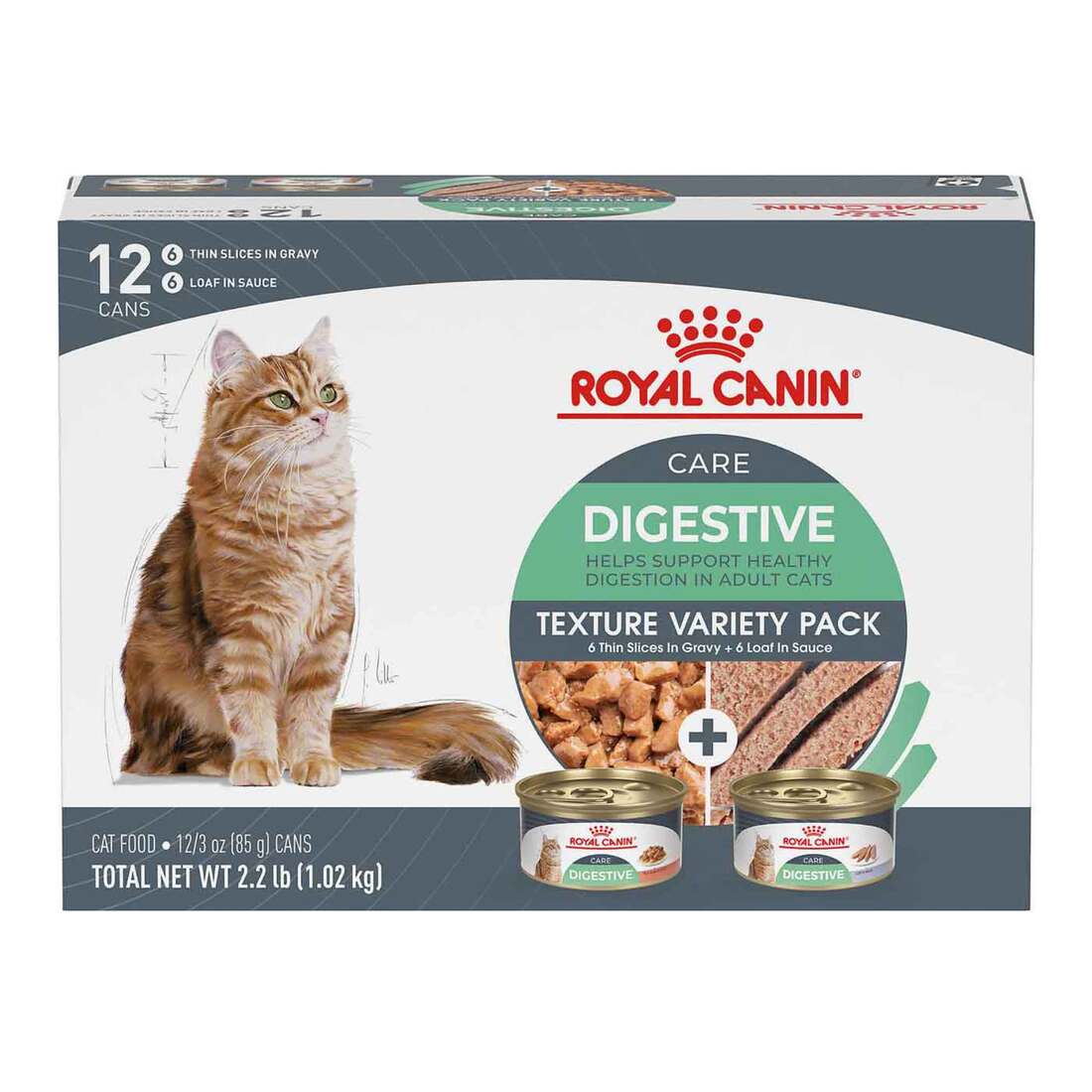 Royal Canin? Feline Care Nutrition Digestive Care Wet Cat Food, Variety Pack, 12 Pack,? 3 Ounce Cans