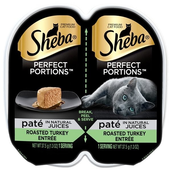 Sheba Perfect Portions Roasted Turkey Entree Cat Food, 2.65 Ounces