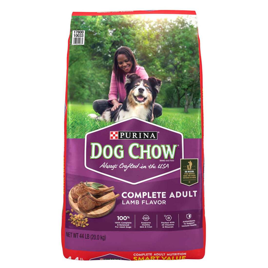 Purina Dog Chow Complete Lamb Dog Food, 44 Pounds