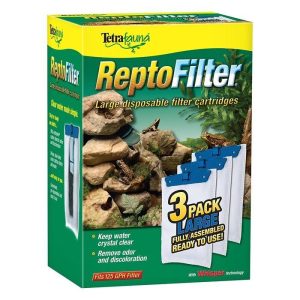 Tetra ReptoFilter 125 Large Disposable Filter Cartridges, 3 Pack