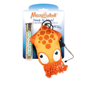 Meowijuana Jump N Jamb Squid Door Jam Cat Toy