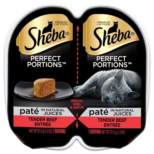 Sheba Perfect Portions Tender Beef Entree Cat Food, 2.65 Ounces