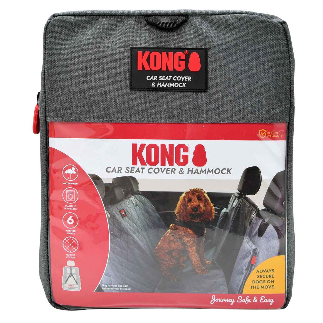 KONG Travel 2-In-1 Dog Bench Seat Cover/Hammock