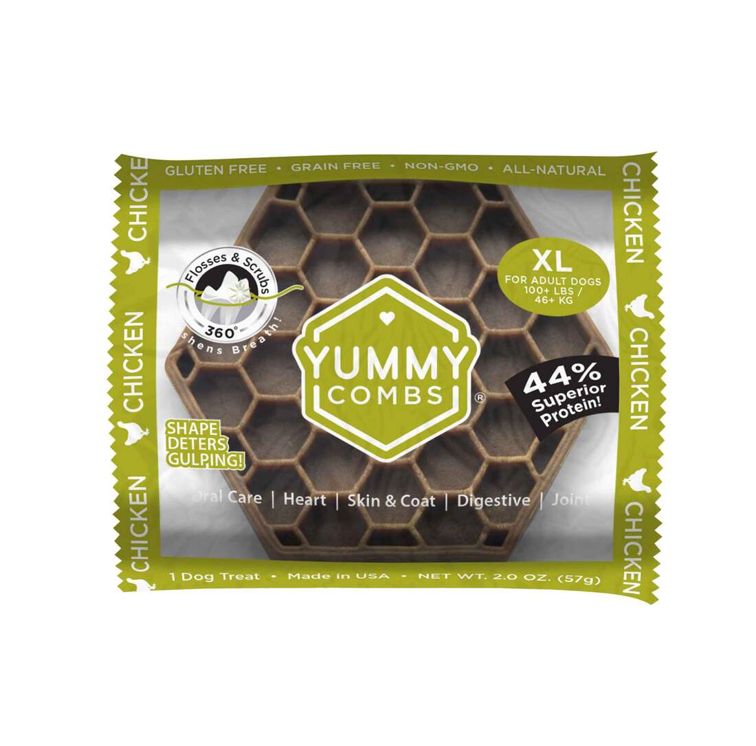 Yummy Combs Ingenious Flossing Treats, Chicken, Extra Large