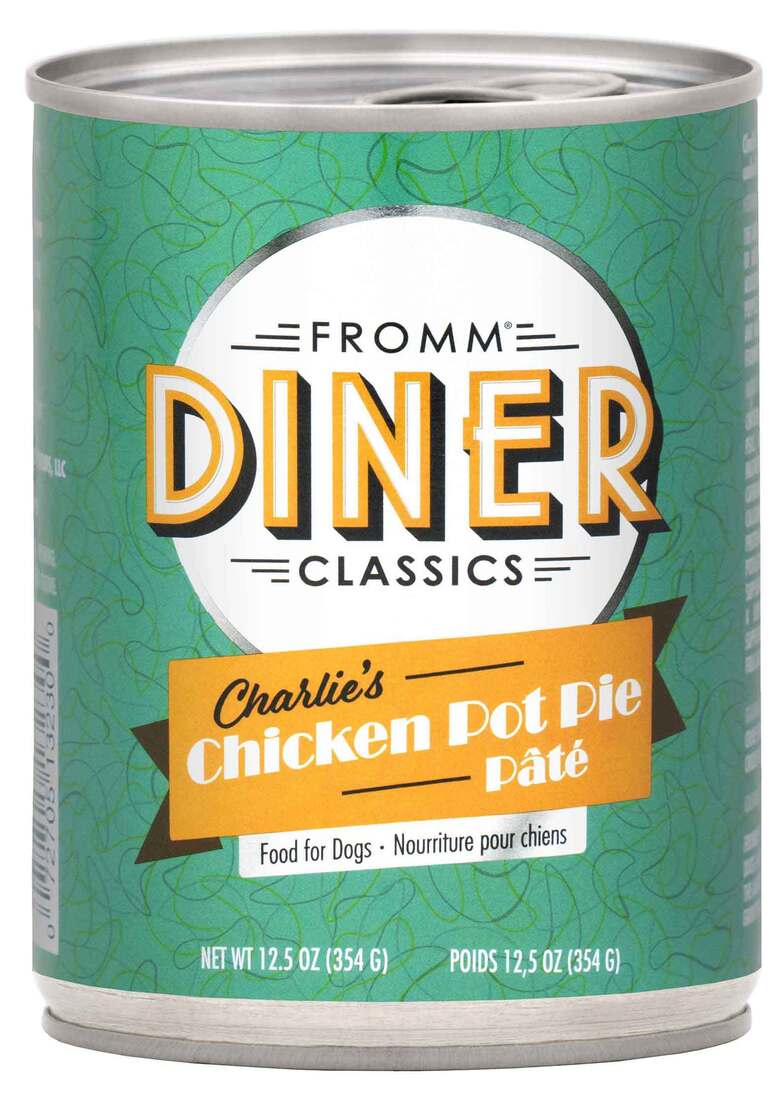 Fromm Diner Classics Charlie's Chicken Pot Pie Pâté Wet Dog Food, 12.5 Ounces