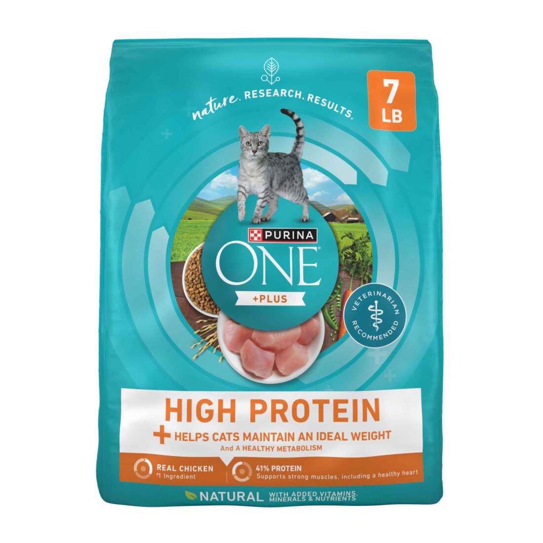 Purina ONE High Protein, Natural Dry Cat Food, Ideal Weight With Turkey - Image 2