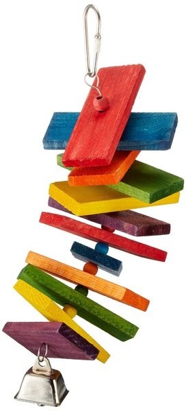 Play On Bird Toy Rainbow Stack, Medium