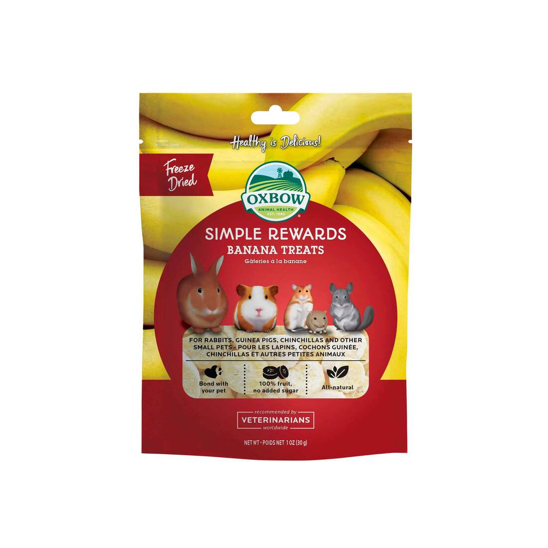 Oxbow Simple Rewards Freeze Dried Banana Treat, 1 Ounce