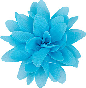 Play On Cat Chiffon Flower Accessory, Blue