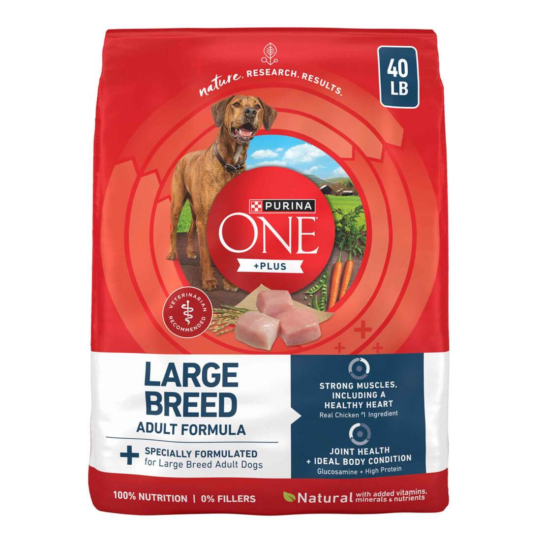 Purina ONE Natural Large Breed Adult Dry Dog Food, +Plus Formula