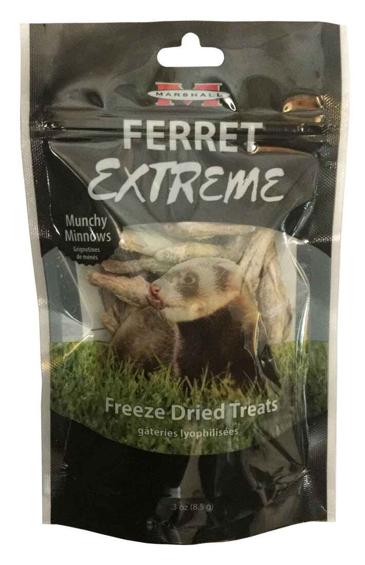 Marshall Ferret Extreme Treat, Munchy Minnow, .3 Ounces