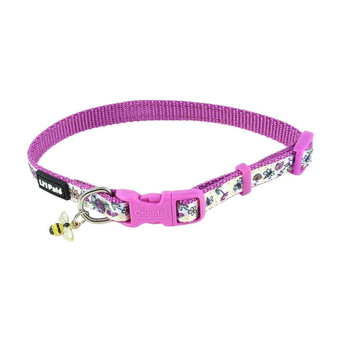Li'l Pals® by Coastal® Charming Ribbon Overlay Dog Collar, Li'l Bumble Bees - Image 2