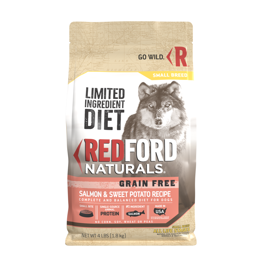 Redford Naturals Limited Ingredient Diet Grain Free Small Breed Salmon & Sweet Potato Recipe - Image 2