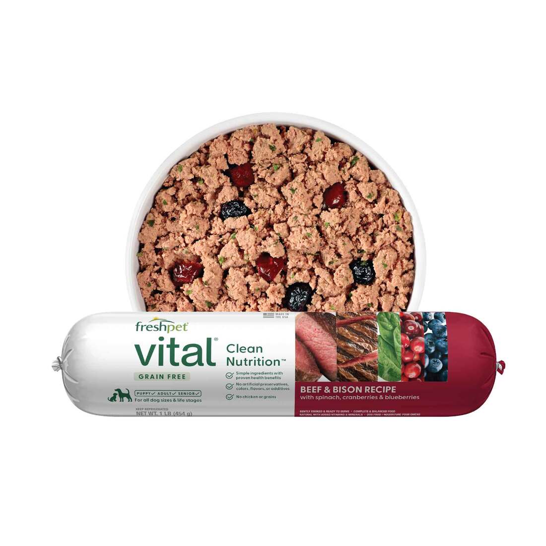 Freshpet Vital Grain-Free Beef & Bison Fresh Dog Food - Not Available for Delivery - Image 3