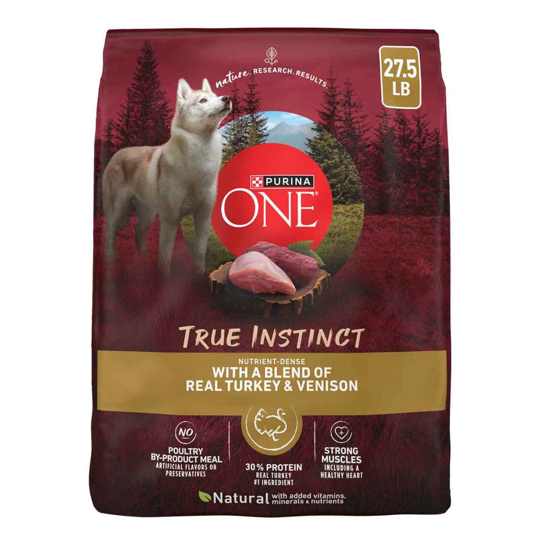 Purina ONE High Protein, Natural Dry Dog Food, True Instinct With Real Turkey & Venison - Image 2
