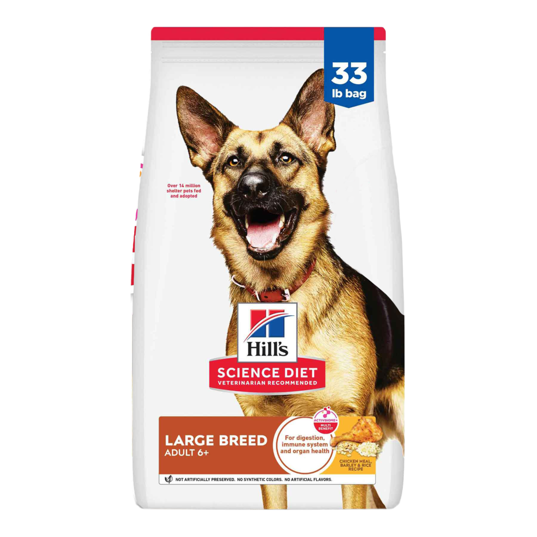 Hill's Science Diet Senior 6+ Large Breed Dry Dog Food, Chicken Meal, Barley & Rice Recipe, 33 Pound