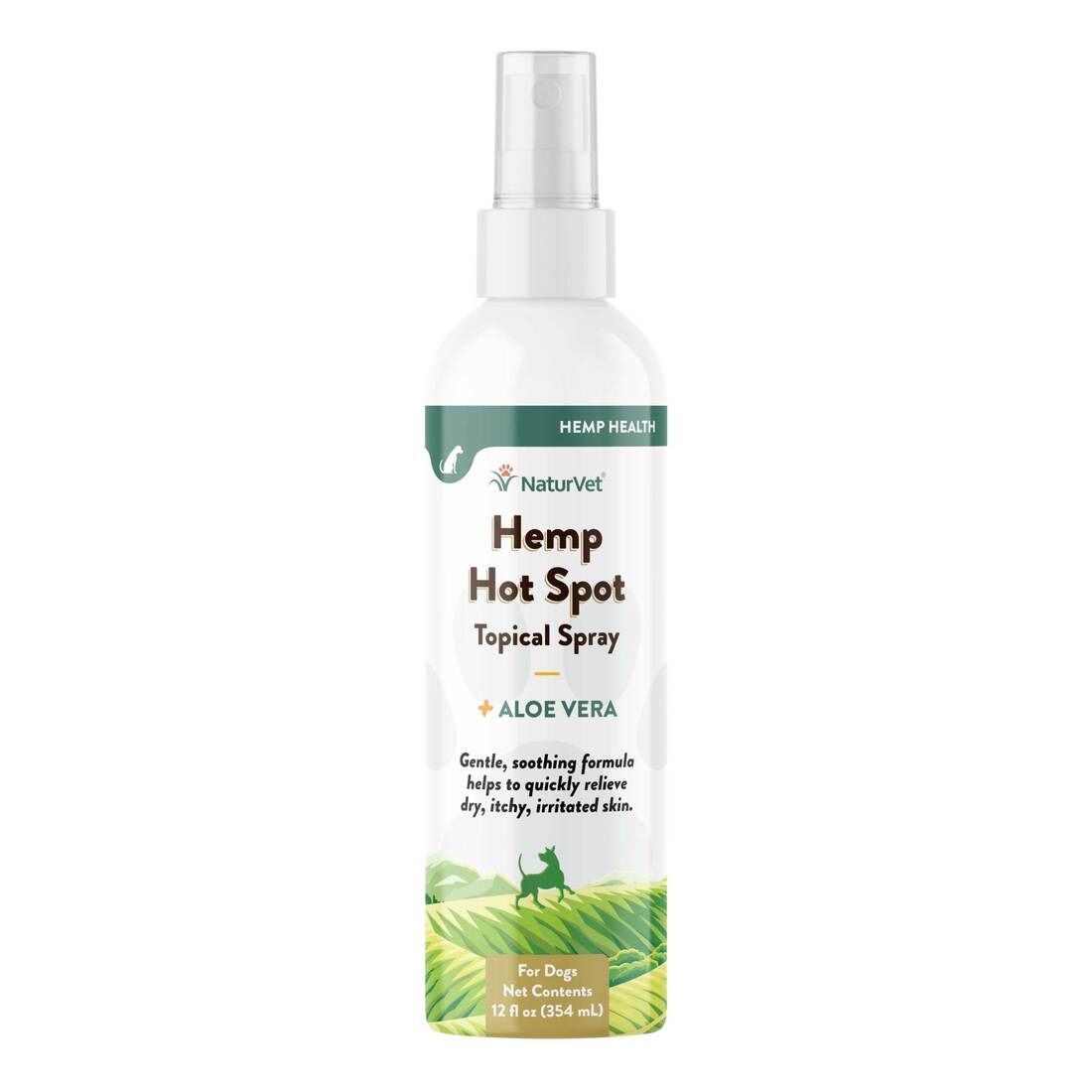 NaturVet Dog Hemp Hot Spot Spray Allergy, 12 Ounces