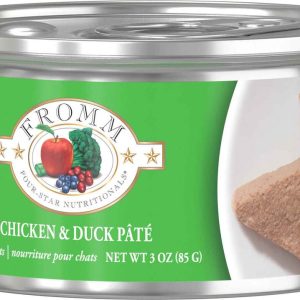 Fromm Four-Star Pate Wet Cat Food, Chicken and Duck, 3 Ounces