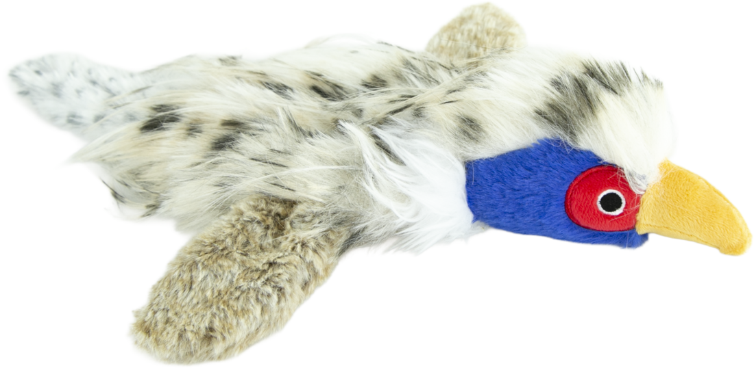 Play On Plush Flat Pheasant Tug and Fetch Dog Toy