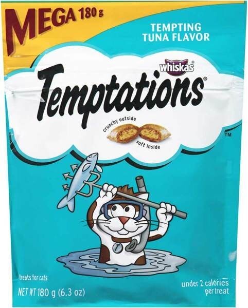 Temptations Classic Treats for Cats Tempting Tuna Flavor, 6.3 Ounces