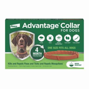 Advantage Flea and Tick Collar For Dogs and Puppies, One Size Fits All, Lasts 4 Months