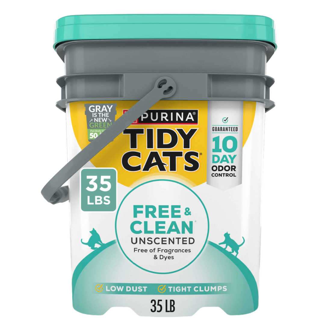 Purina Tidy Cats Clumping Cat Litter, Free & Clean Unscented Multi Cat Litter