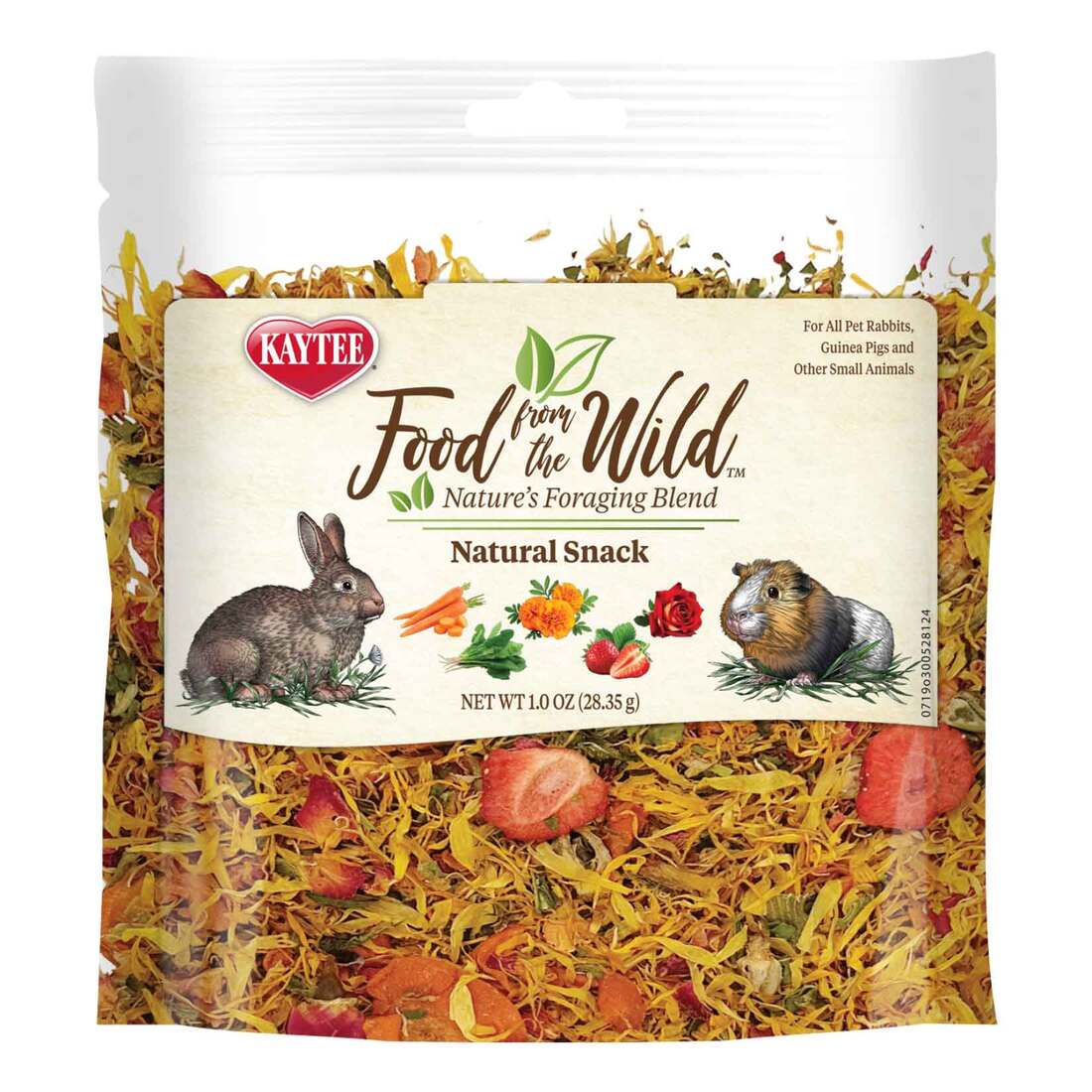 Kaytee Food From the Wild Natural Snack Rabbit and Guinea Pig, 1 Ounce