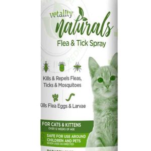 Vetality Flea/Tick Naturals Cat Spray, 8 Ounces