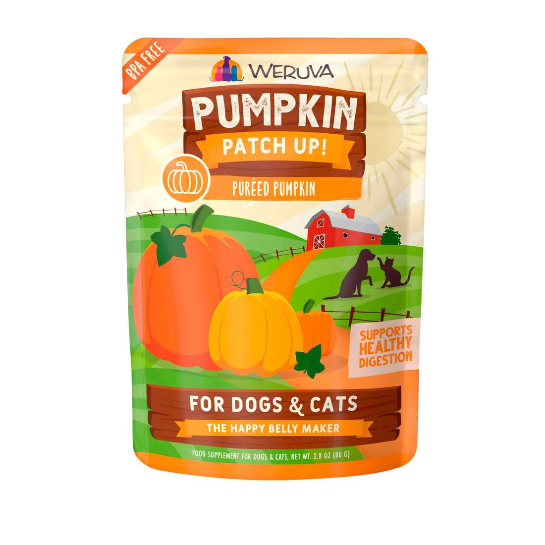 Weruva Pumpkin Patch Up Dog/Cat Food Supplement, 2.8 Ounces