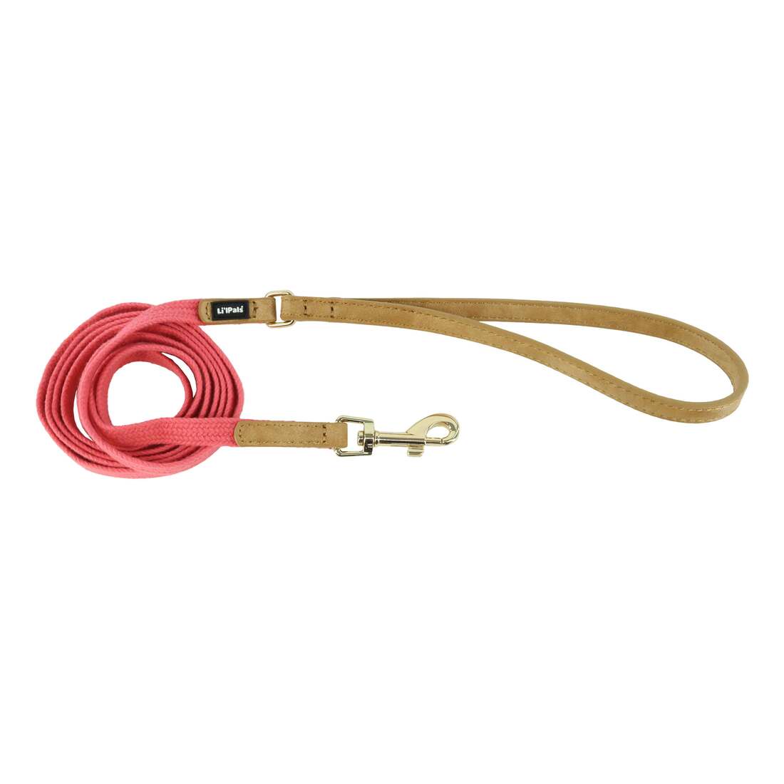 Li'l Pals® by Coastal® Charming Woven Leash, Pink, Petite - 3/8" x 6'