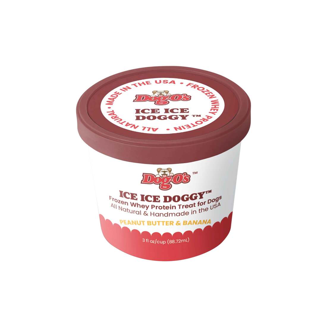 Dog-os Frozen Ice Ice Doggy Dog Treat, Peanut Butter and Banana