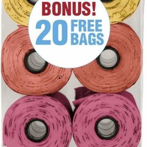Bags On Board Rainbow Colors Refill Pack, 140 Bags