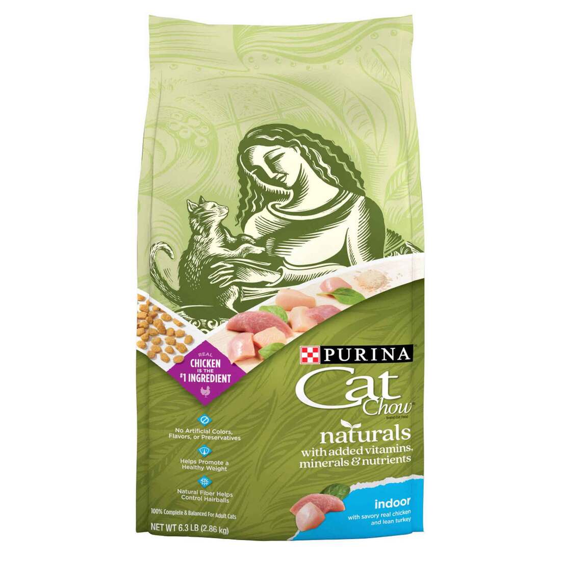 Purina Cat Chow Naturals Plus Vitamins & Minerals Cat Food, Indoor - Image 3