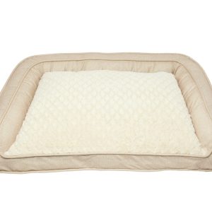 Play On Dog Bed, Cream Chipped Foam Sofa