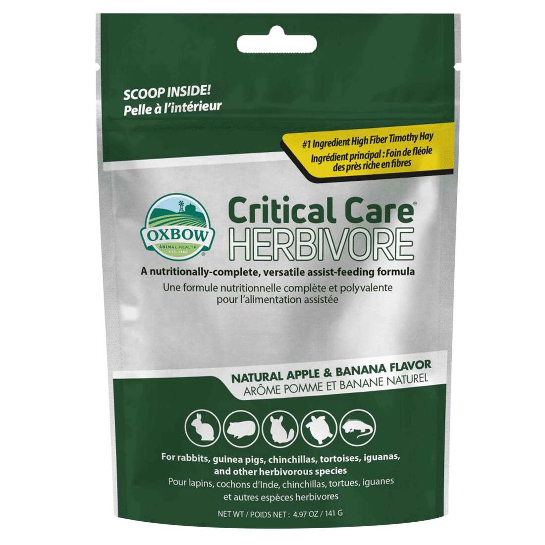Oxbow Critical Care Herbivore Apple Banana, 4.97 Ounces