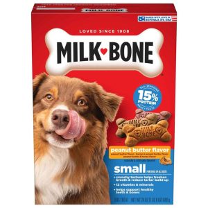 Milk-Bone Peanut Butter Flavor Dog Biscuits, 24 Ounce Box