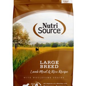 NutriSource Large Breed Dry Dog Food, Lamb and Rice, 26 Pounds