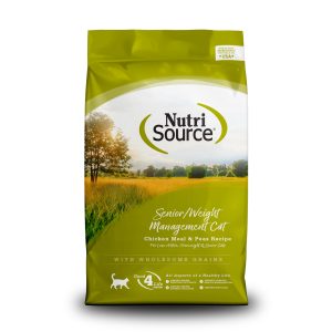 NutriSource Senior & Weight Management Dry Cat Food, 4 Pounds