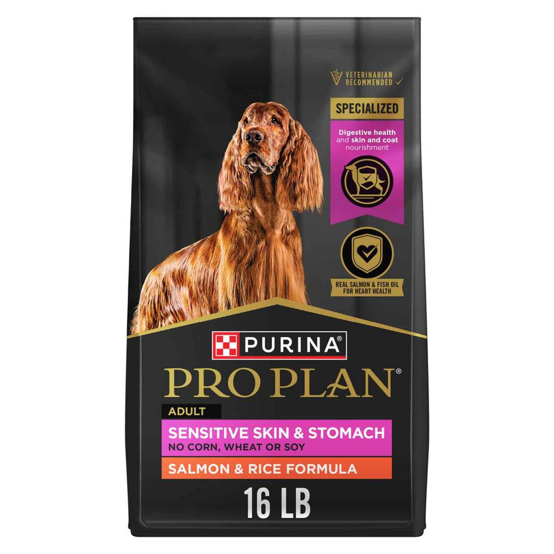 Purina Pro Plan High Protein, Sensitive Skin & Stomach Dry Dog Food, Salmon & Rice Formula - Image 2