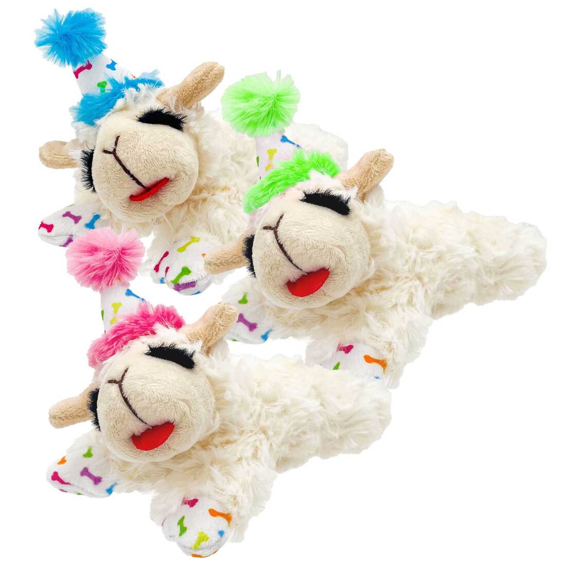 Play On Dog Toy Lamb Chop® with Birthday Hat, Assorted, 6 Inches, 1 Each